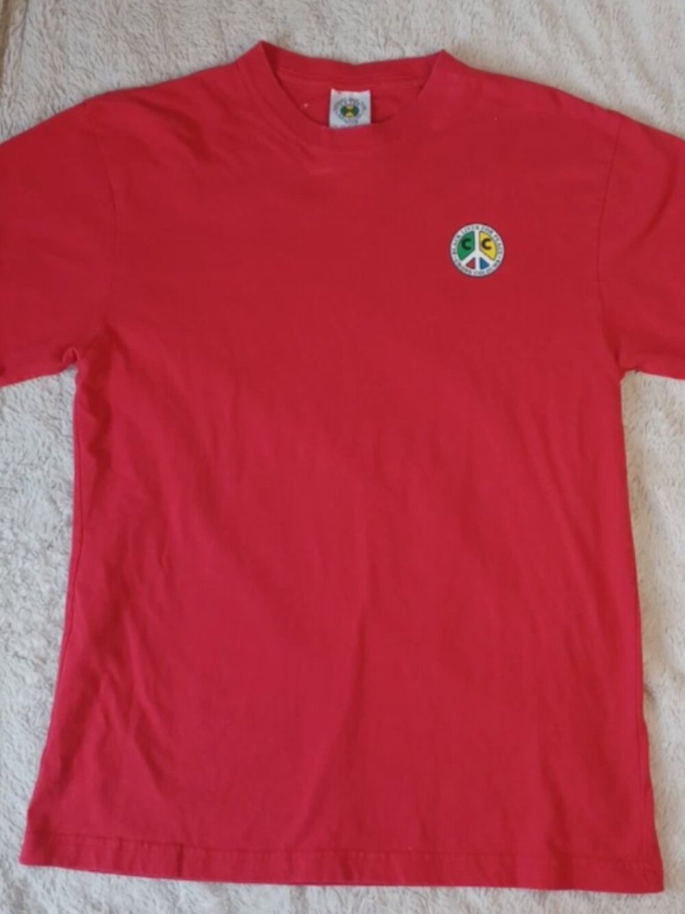 Cross Colours Tshirt Medium Black Lives for Peace Graphic Y2k Streetwear Hip Hop